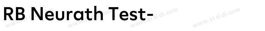 RB Neurath Test字体转换